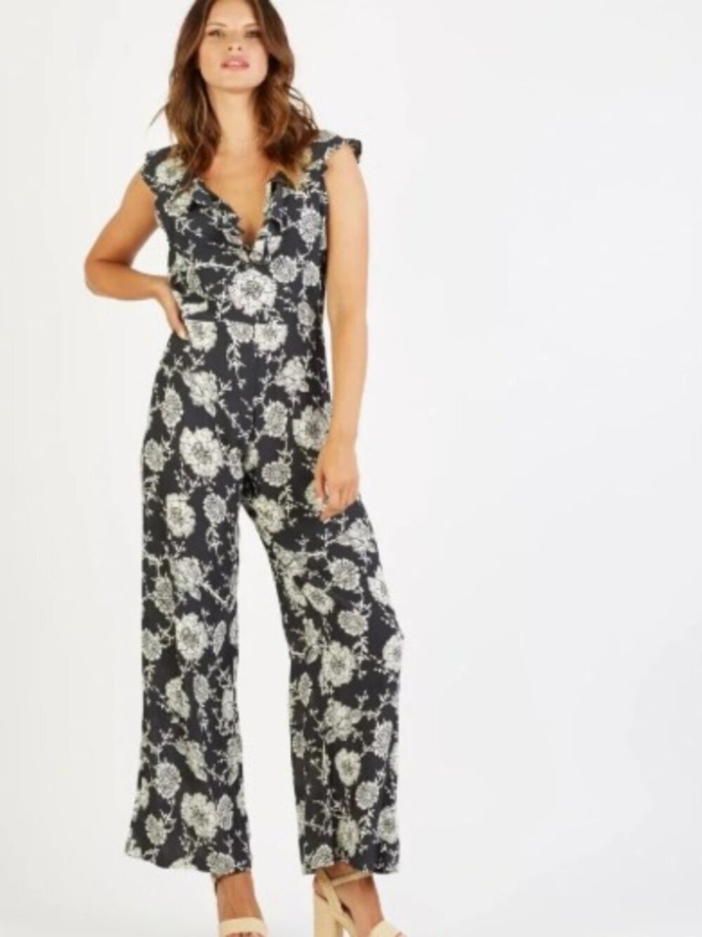 CLEOBELLA Floral Toledo Wide Leg Floral Jumpsuit. S